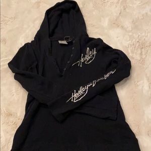 Harley Davidson hooded shirt with bling!